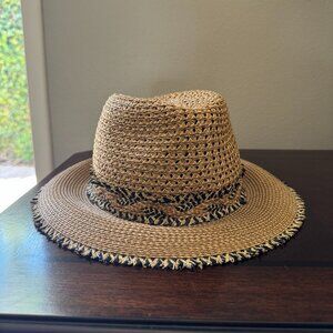 Eric Javits Hat Squishee Lulu Natural/Black Mix Never Worn With Tags
